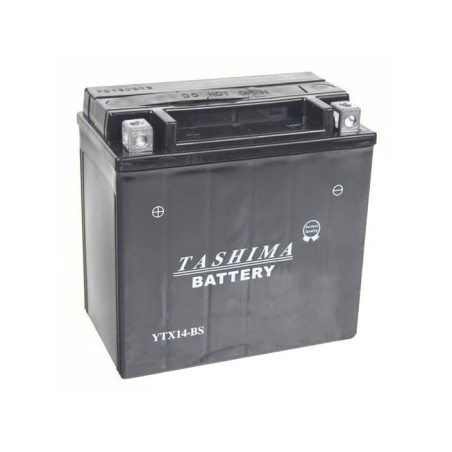 Batterie YTX14BS + à gauche