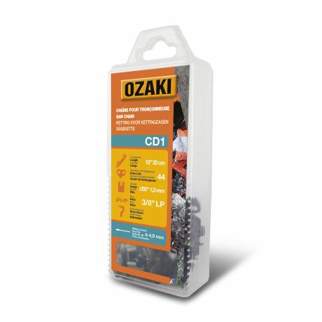 Chaîne De Tronçonneuse Ozaki Semi Carrée: 3/8Lp .050 (1,3Mm) 44 Entraîneurs