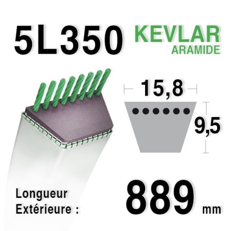 COURROIE KEVLAR 5L350 - 5L35 - MTD 7540241