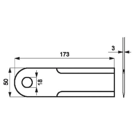 Couteau de broyeur UNIVERSEL 0000600172KR