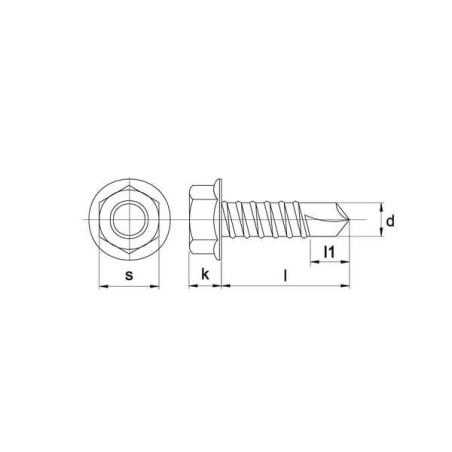 Vis UNIVERSEL 7504KNEO6325P200