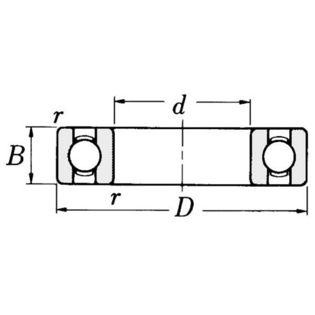 Roulement à billes SKF 63012RSSKF