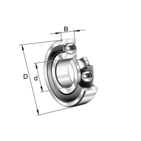 Roulement à billes C3 INA/FFAG 62062RSC3