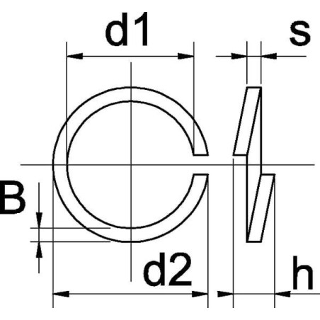 Rondelle élastique M14 zinguée UNIVERSEL 127B14