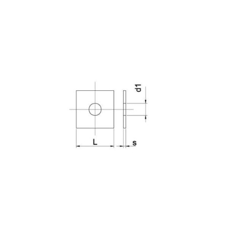 Rondelle carrée M12 UNIVERSEL WS12404TV