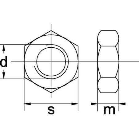 Écrou hexagonal M24x3,00 UNIVERSEL 93424BP001