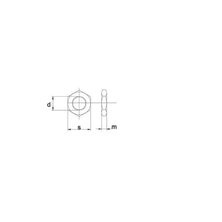 Écrou hexagonal bas M42x3,00 UNIVERSEL 439B423