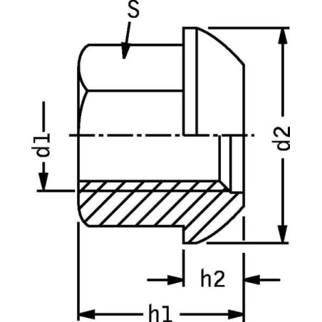 Écrou de roue M12x1,50 UNIVERSEL 74361A1215