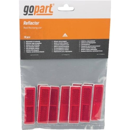 Catadioptre rectangle rouge 69x20mm GOPART LA75009