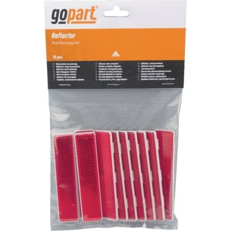 Catadioptre rectangle rouge 105x24mm GOPART LA75015