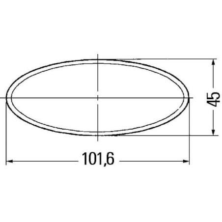 Catadioptre oval HELLA 8RA343160022