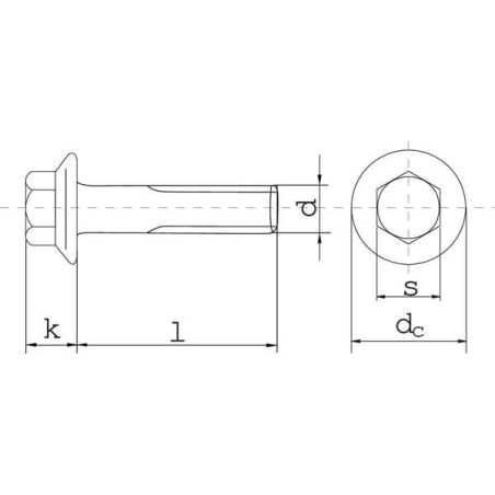 Boulon zingué M6x10 UNIVERSEL 610VT