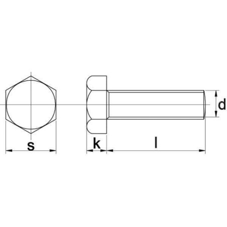 Boulon M8x70 UNIVERSEL 933870