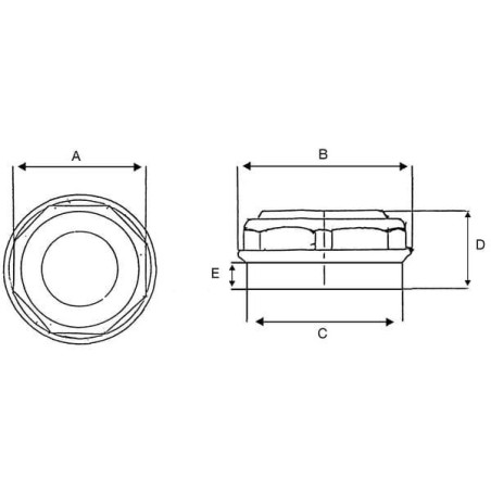 Bouchon de moyeu diamètre 62mm BPW 0321103050