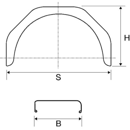 Garde-boue de remorque AL-KO 245821