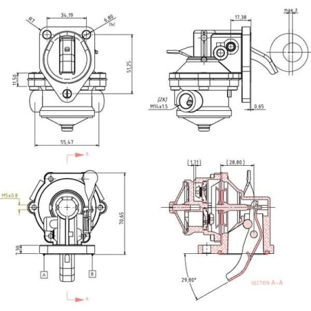 Pompe à carburant UNIVERSEL 4157603KR