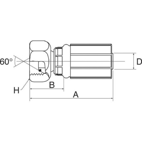 Raccord GATES 4G4FBSPORX