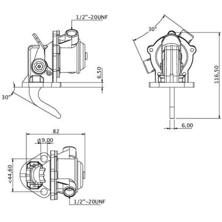 Pompe à carburant UNIVERSEL 826154M91KR