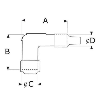 Connecteur de bougie UNIVERSEL FGP000738