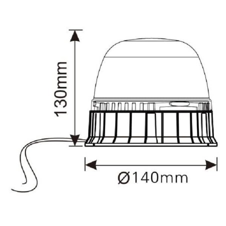 Gyrophare à LED UNIVERSEL LA20021