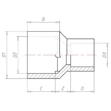 Manchon réducteur 40x25mm VDL V392051