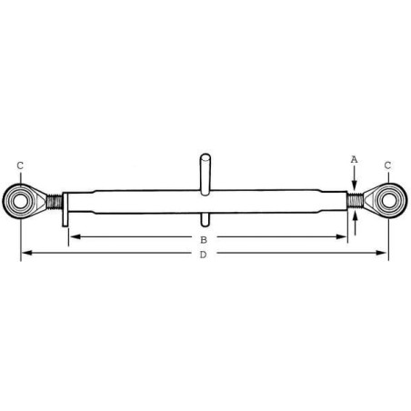 Barre de poussée UNIVERSEL Z119180KR