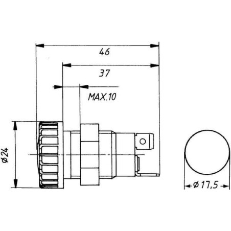 Témoin lumineux HELLA 2AA008594031