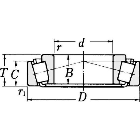 Roulement rouleaux côniques  SKF 750030308