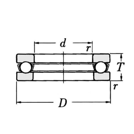 Roulement à billes axial GOPART 51106GP