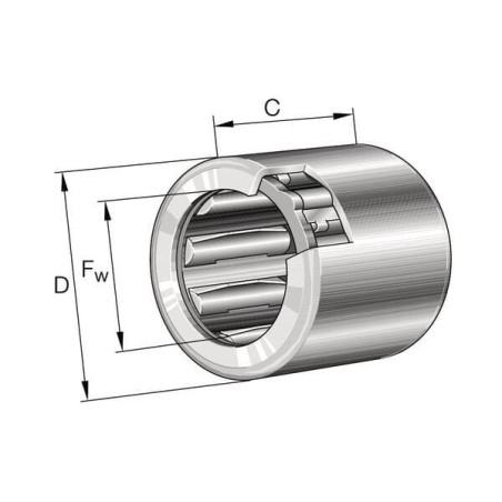 Roue libre avec cage en acier INA/FFAG HF1416B