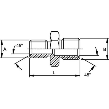 Raccord de réduction BURNETT & HILLMAN VNBM0416