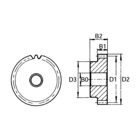 Pignon 12 dents UNIVERSEL MOD512