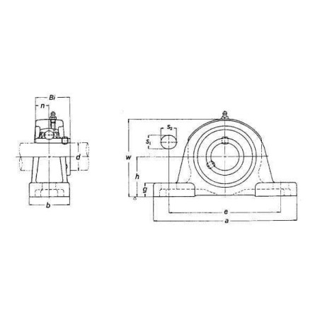 Palier complet TIMKEN UCP308