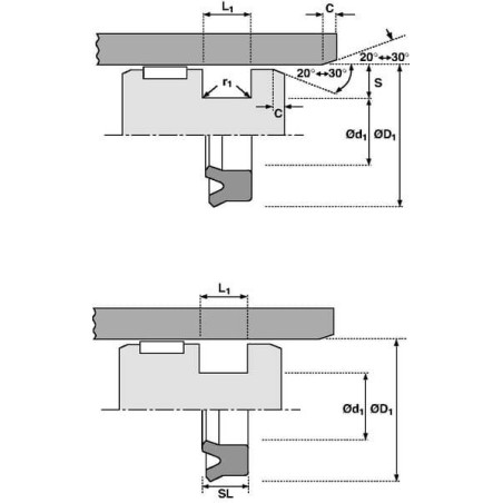 Joint de piston HALLITE ZA604510UN