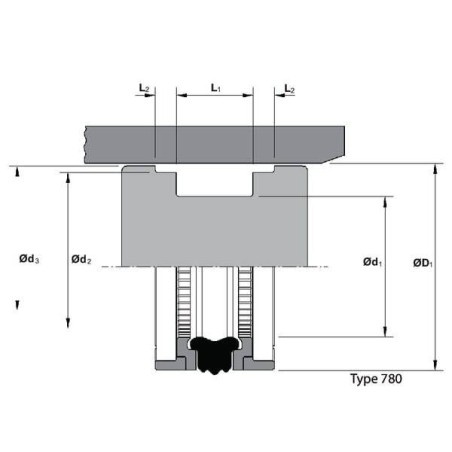 Joint de piston HALLITE ZA6044184DBM