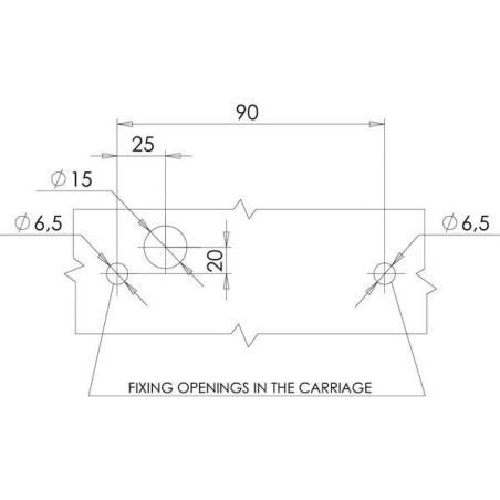 Feu arrière LED rectangle gauche 5 plots UNIVERSEL LA40020