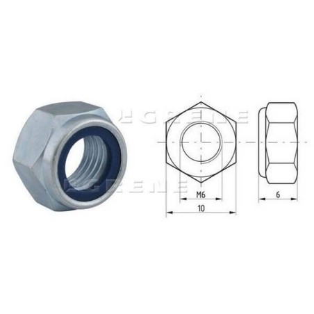 Écrou hexagonal autobloquant UNIVERSEL 9856