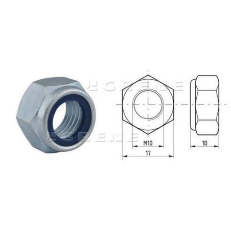 Écrou hexagonal autobloquant UNIVERSEL 98510