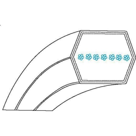 Courroie trapézoidale AA131 UNIVERSEL FGP016432