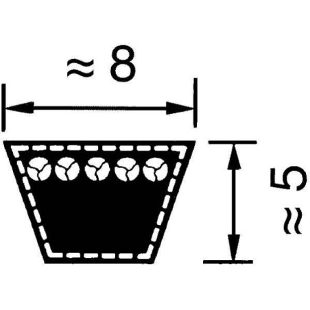 Courroie OPTIBELT VB8355