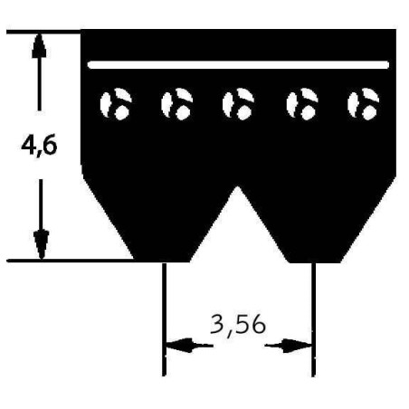 Courroie OPTIBELT 4PK1040