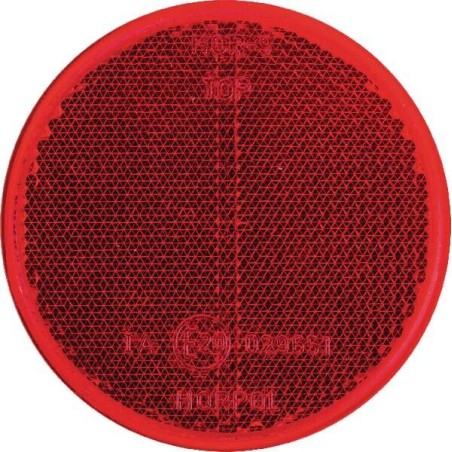 Catadioptre rond rouge diamètre 75mm GOPART LA75024