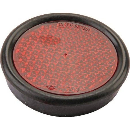 Catadioptre rond rouge diamètre 75/92mm à visser GEKA 8054