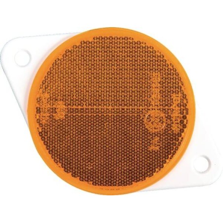 Catadioptre rond orange diamètre 75mm à visser GOPART LA75017