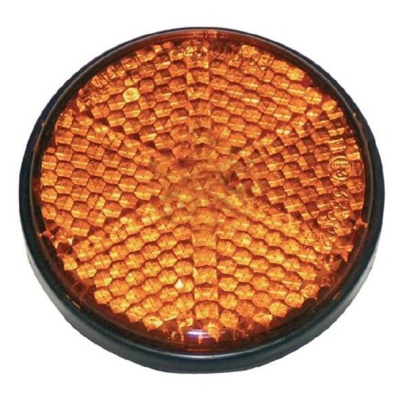 Catadioptre rond orange diamètre 60mm adhesif UNIVERSEL 488880