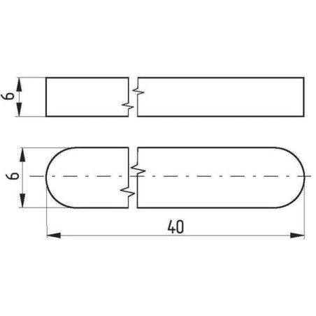 Clavette plate UNIVERSEL 68856640