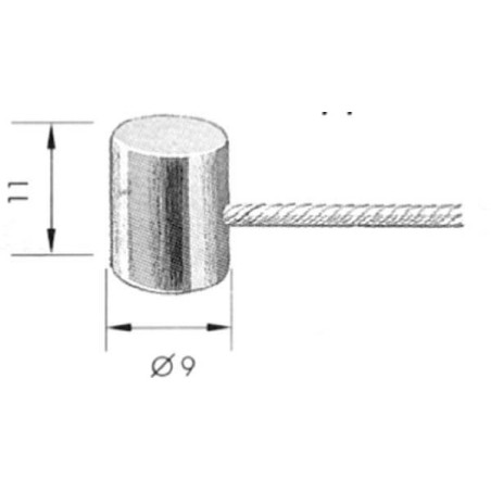 Câble intérieur 2,5mm-2500mm UNIVERSEL FGP453585