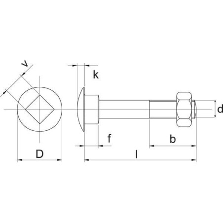 Boulon M6x25 UNIVERSEL 603625