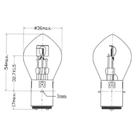 Ampoule UNIVERSEL B2402