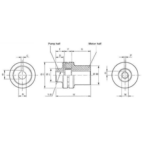 Accouplement MP-FILTRI GE241